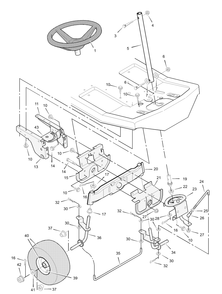 Part Location Diagram of MU56231E700 Briggs and Stratton Support, Front Axle